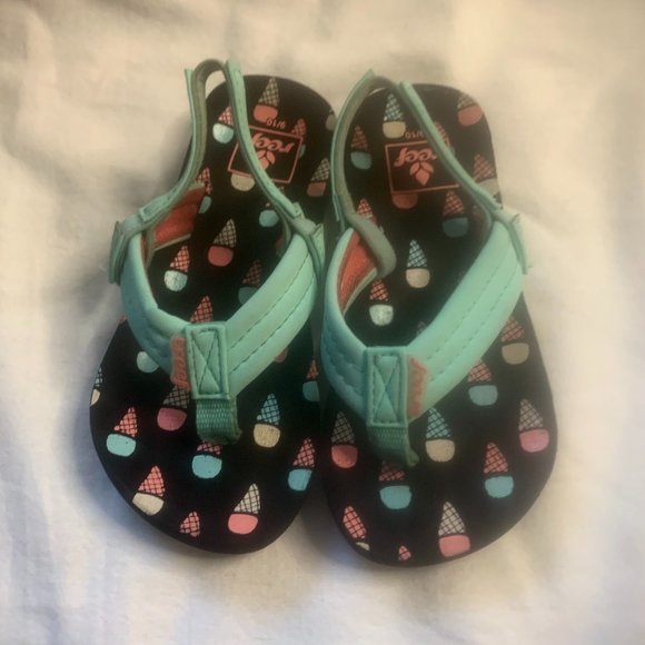 Reef Other - Reef Childs 'Ice Cream' Flip Flop Sandals Size 9/10 (Age 3 – 4 Yrs)